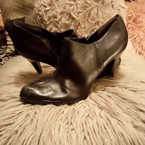 Thin heel booties